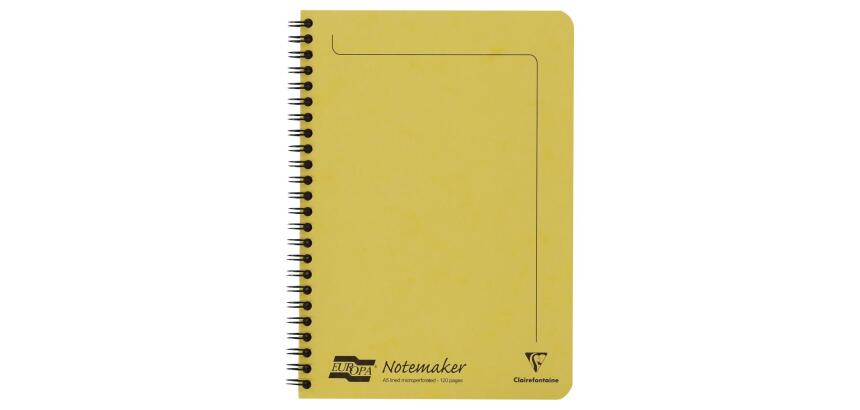 Notemaker Europa cahier reliure intégrale A5 120 pages détachables ligné