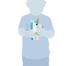 Little Couz'In, Alicia la licorne - Blanc