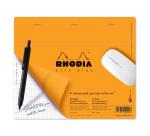 Tapis de souris Rhodia 19 x 23 cm 30 feuilles petits carreaux 5/5 en présentoir de 30 pièces - Orange