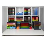 Cassettiera Modulo Black Office 10 cassetti chiusi