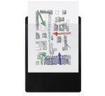 Porte-bloc avec pochette 23 x 32 cm pour A4 noir