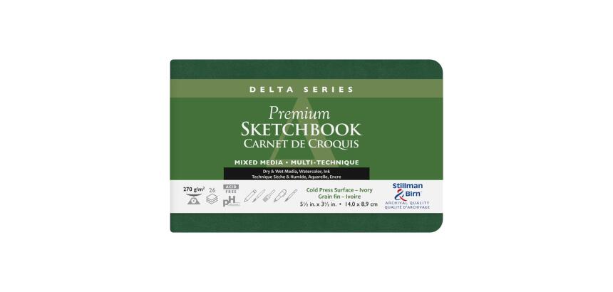 Delta Series carnet souple 26F 14x8,9cm 270g - Ivoire