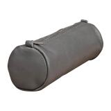 Trousse en cuir Age Bag ronde 21xØ6 cm - Gris