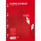 Copies doubles 7000 sous film A4 200 pages perforées grands carreaux 70 g