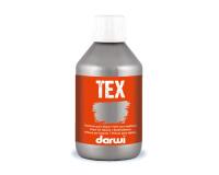 DARWI Flacon de 250 ml de Peinture Textile Métallique - Argent