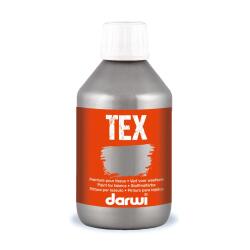 DARWI Flacon de 250 ml de Peinture Textile Métallique - Argent
