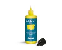 Darwi Flacon de 80 ml de Peinture Acrylique Universelle Brillante - jaune soleil