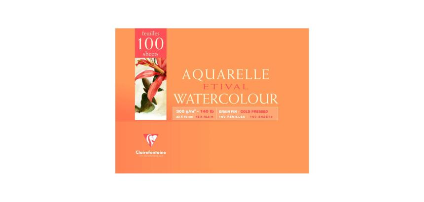 Etival bloc collé 2 côtés 100F 30x40cm 300g grain fin