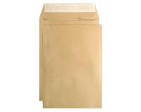 Boite de 500 Pochettes Kraft Milleraies Brun C5-162x229 mm - Auto-Adhésives - 90g/m2 - Brun