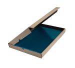 Etui carton de 100 pochettes coin PVC lisse haute résistance 13/100e - A4 - Vert