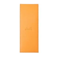Rhodia ePURE porte-bloc avec porte-crayon + bloc N°8 petits carreaux 5x5 - Orange