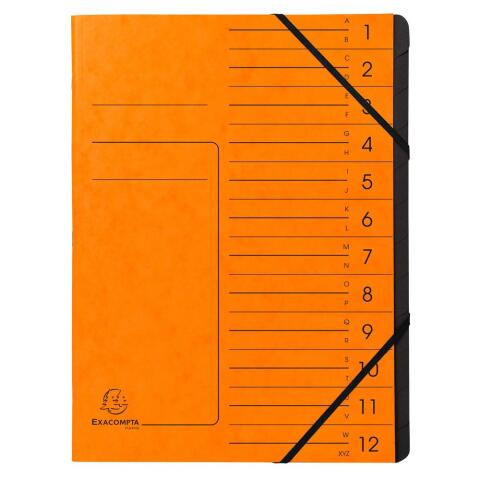 Clasificadores grapados en el lomo Con gomas, grapados - Tamaño: 24,5x32 cm para: A4 - Naranja