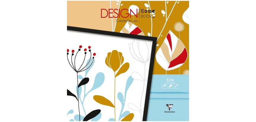 DESIGN HOME BOOK, Bloc de 12 feuilles 250g/m2 au format 30x30cm