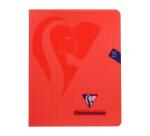 Cahier piqué Mimesys 16,5x21cm 72 pages quadrillé 10x10 + marge couverture polypropylène Couleur aléatoire - Assortis