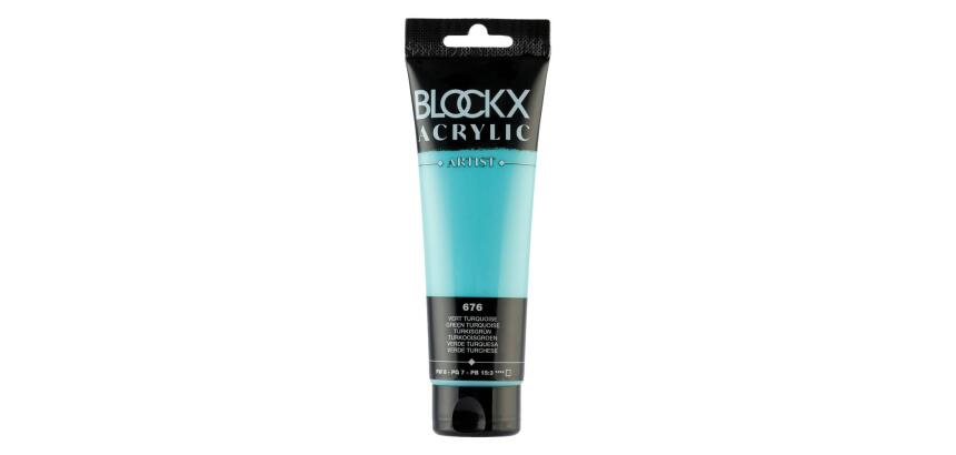 Peinture acrylique fine tube 120ml - Vert turquoise