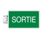 Panneau PVC adhésif antidérapant Sortie 20x11 cm - Vert