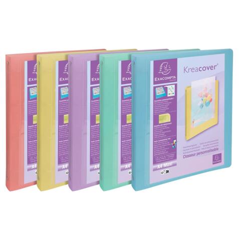 Kreacover Ringbinder PP 4Ring 30mm, Assorted - Assorted colours