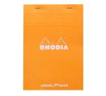 dotPad - bloc agrafé Rhodia N°16 14,8x21 cm dot 80 feuillets 80g - Orange