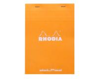 dotPad - bloc agrafé Rhodia N°16 14,8x21 cm dot 80 feuillets 80g - Orange
