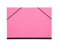 Carton à dessin Couleur à élastiques 37x52cm - Fuchsia