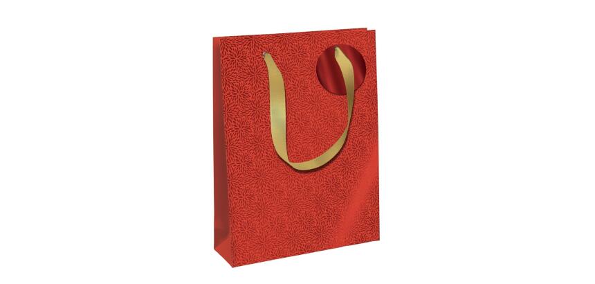 Fancy Xmas, sac large 26,5x14x33 cm - Rouge