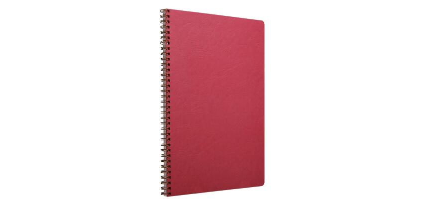 Cahier reliure intégrale Age Bag A4 100 pages ligné + marge - Rouge