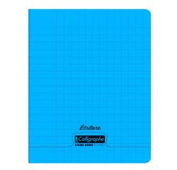 Cahier d'écriture piqué 8000 POLYPRO 17x22 cm 32 pages grands carreaux 2 ,5mm 90 g