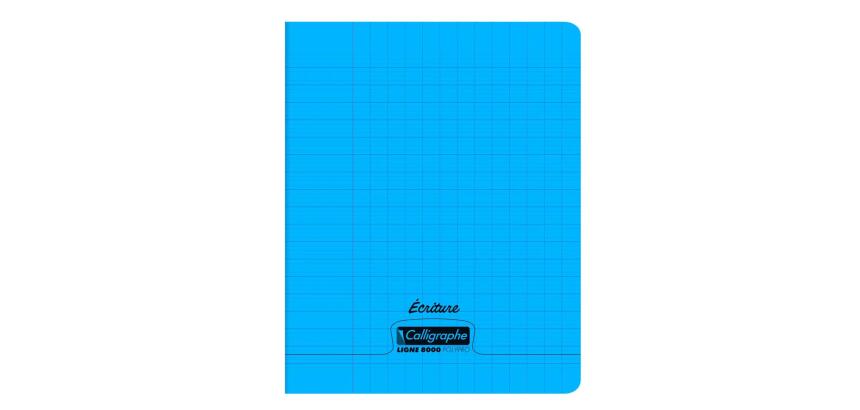Cahier d'écriture piqué 8000 POLYPRO 17x22 cm 32 pages grands carreaux 2 ,5mm 90 g