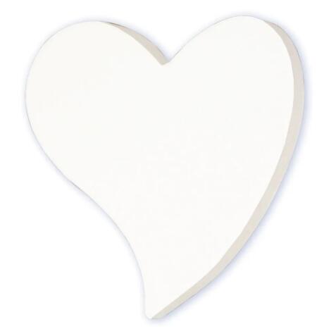 * Petit coeur plein forme sexy 12cm - Blanc
