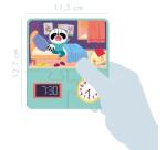 Jeu éducatif, Apprendre à lire l'heure - Multicolore