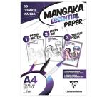 Mangaka Essential Paper pochette 15 feuilles (3 papiers Manga assortis) A4 - Blanc