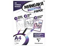 Mangaka Essential Paper pochette 15 feuilles (3 papiers Manga assortis) A4 - Blanc