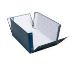 Cajas de almacenamiento NeoDeco - 29x38x19 cm, A4+ - Azul de Francia