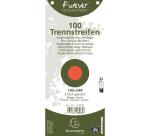 Paquet 100 fiches intercalaires horizontales unies perforées Forever - 105x240mm