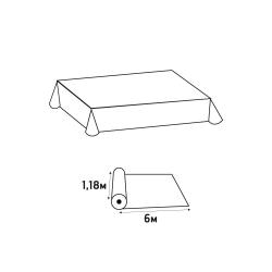 Nappe en rouleau papier gaufré Toile de lin - 6x1,18m