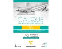 Papier Calque bloc collé 50F A2 90/95g