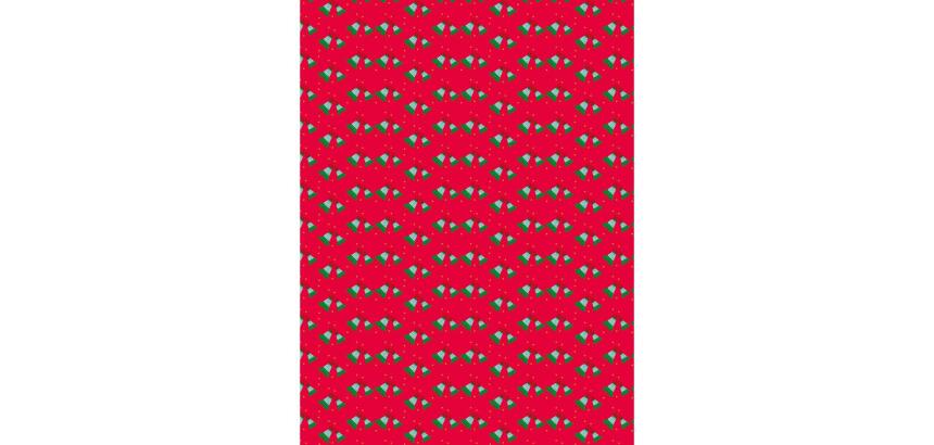 821 - Pochette 20 feuilles Décopatch Texture - Rouge