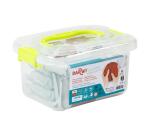 DARWI Pack Scolaire de 7 pains de pâte à modeler auto-durcissante 500g (5x CLASSIC + 2x TERRACOTTA) - Blanc + Terracotta