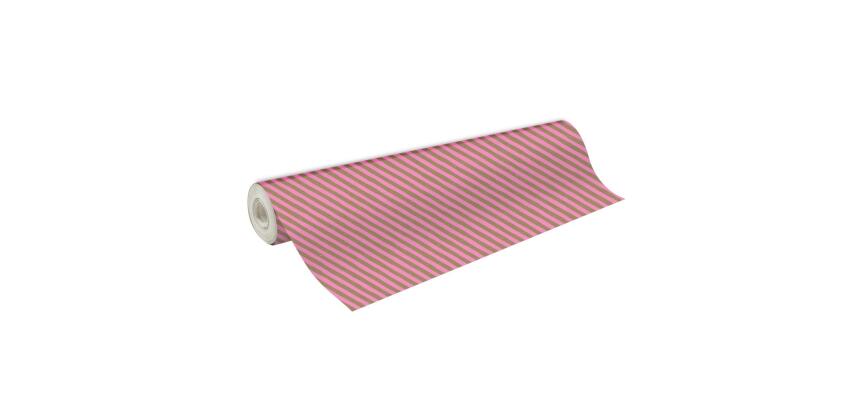 Kraft 70g, rl 50x0,70m Rayures roses - Rose