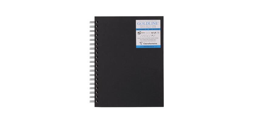 Goldline carnet spiralé 40F 17,8x25x4cm 250g - Noir