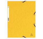 Chemise à élastique 3 rabats carte lustrée 355gm2 - A4 - Couleurs assorties