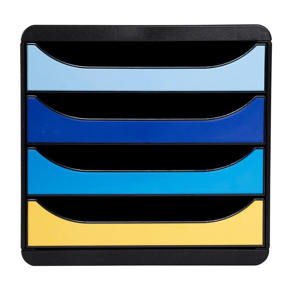 Cassettiera Big Box 4 cassetti Bee Blue - Colori assortiti