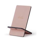 Rhodiarama support pour téléphone mobile simili cuir italien 13x8x8,5 cm - Touche de rose