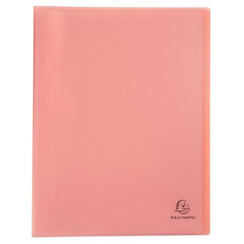 Carpetas de fundas polipropileno Chromaline Pastel semi-rígido 5/10º - (Vistas: 80 Fundas: 40) - 24x32 cm para A4 - Coral