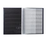 Exacompta - Cod. 21141E - 1 Album da francobolli in similpelle - 32 pagine nere - 17x22,5cm - Nero