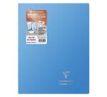 Cahier piqué Koverbook Silver 24x32 cm 96 pages grands carreaux couverture polypropylène opaque - Assortis