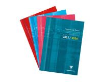 Agenda de bord millésimé enseignant 6 colonnes (48 cases/semaine) piqué A4 112 pages Couleur aléatoire - Assortis