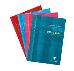 Agenda de bord millésimé enseignant 6 colonnes (48 cases/semaine) piqué A4 112 pages Couleur aléatoire - Assortis