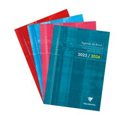 Agenda de bord millésimé enseignant 6 colonnes (48 cases/semaine) piqué A4 112 pages Couleur aléatoire - Assortis