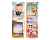 Kit fotográfico (con expositor) 10x7 cm - 6 juegos de 4 marcos de fotos magnéticos - Multicolor
